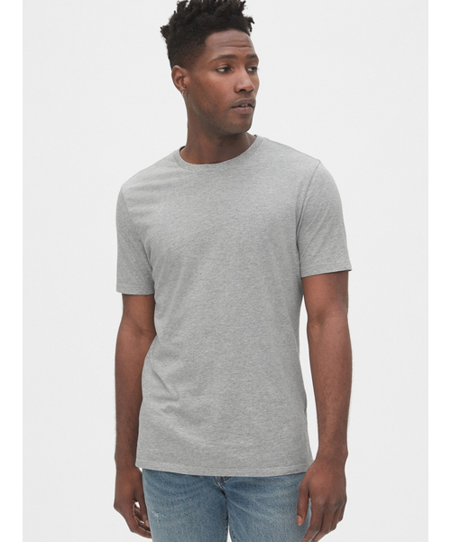 GAP（ギャップ）の「スタンダードクルーネックTシャツ（Tシャツ/カットソー・メンズ・ホワイト/ネイビー/ブラック/ライトグレー/グレー・XS/S/M/L/XL/XXS）」の4枚目の写真