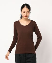 [ S M L XL ] 選べるタイプの細リブ長袖Tシャツ