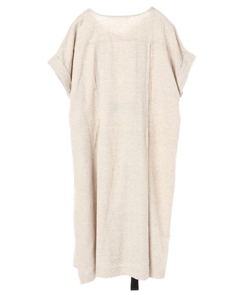 Editt by YECCA VECCA（エディットバイイェッカヴェッカ）の「レーヨン麻ベルトデザインワンピース（ワンピース・レディース・ベージュ/モカ・FREE）」の8枚目の写真