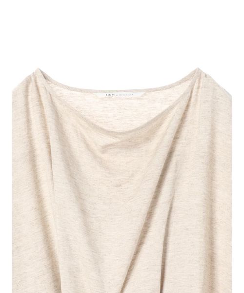 Editt by YECCA VECCA（エディットバイイェッカヴェッカ）の「レーヨン麻ベルトデザインワンピース（ワンピース・レディース・ベージュ/モカ・FREE）」の9枚目の写真