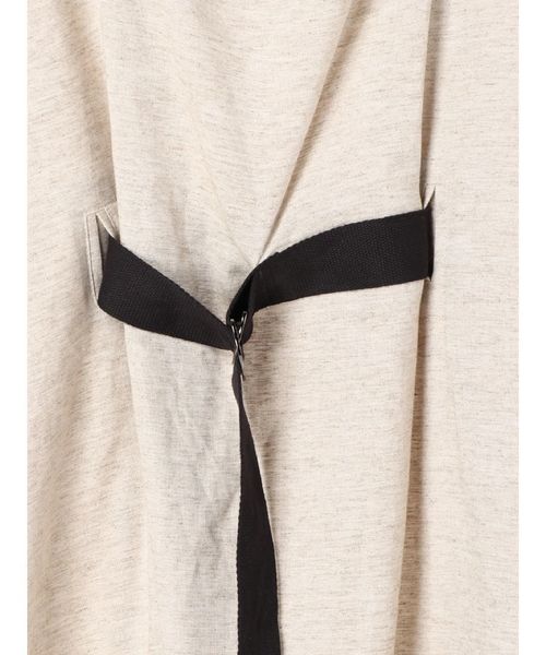 Editt by YECCA VECCA（エディットバイイェッカヴェッカ）の「レーヨン麻ベルトデザインワンピース（ワンピース・レディース・ベージュ/モカ・FREE）」の12枚目の写真