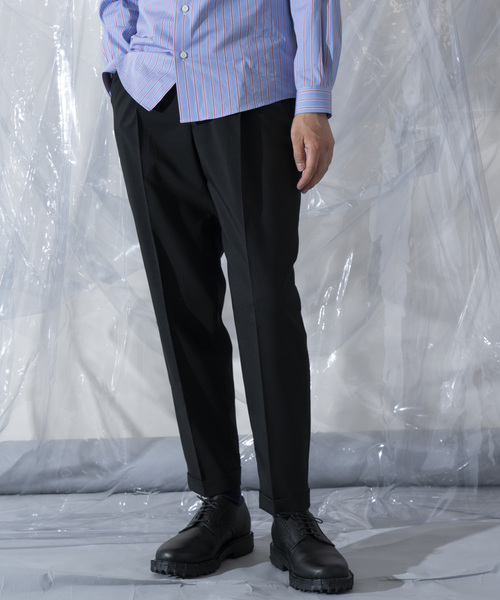 MAISON SPECIAL（メゾンスペシャル）の「SOLOTEX/ソロテックストロストレッチアンクルスラックス 【MAISON SPECIAL/メゾンスペシャル】（スラックス・メンズ・ネイビー/ブラック/グレー/チャコールグレー・44/46/48）」の2枚目の写真