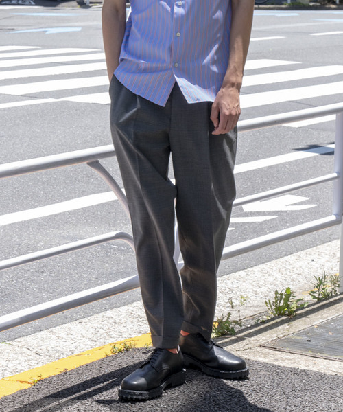 MAISON SPECIAL（メゾンスペシャル）の「SOLOTEX/ソロテックストロストレッチアンクルスラックス 【MAISON SPECIAL/メゾンスペシャル】（スラックス・メンズ・ネイビー/ブラック/グレー/チャコールグレー・44/46/48）」の10枚目の写真
