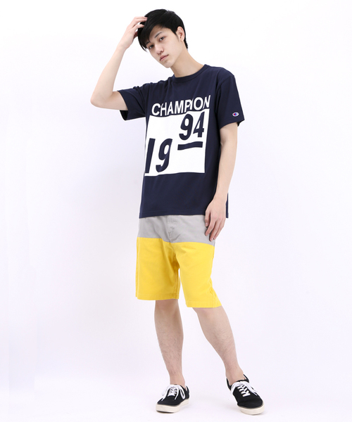 WEGO（ウィゴー）の「WEGO/バイカラーショーツ（チノパンツ・メンズ・ホワイト/ブルー/イエロー/グリーン/ワイン/ブラック/ターコイズブルー/グレー・MEDIUM/LARGE）」の18枚目の写真