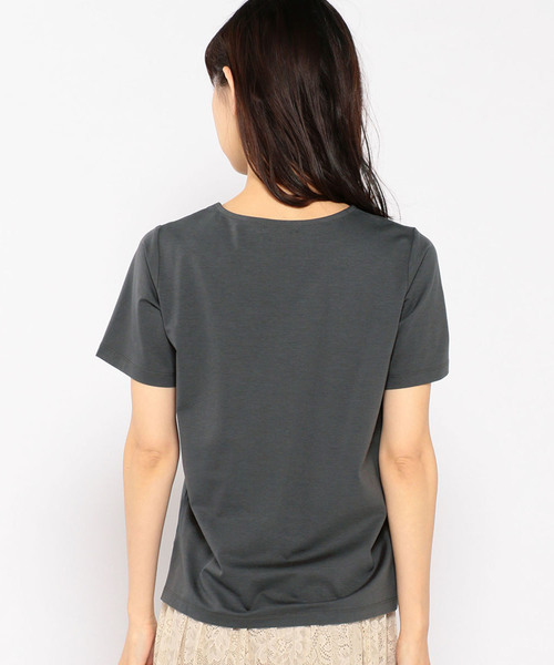 Petit Honfleur(プチオンフルール)の「◇カタログ掲載◇ロゴプリントTシャツ(Tシャツ/カットソー・レディース・ホワイト/チャコールグレー/ネイビー/マスタード・L size/M size)」の18枚目の写真