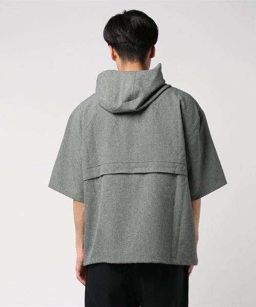おしゃれスタ(オシャレスタ)の「ビッグシルエットプルオーバーアノラックシャツ(IR)(シャツ/ブラウス・メンズ・ブラック/グレー/その他/その他1・M/L/XL)」の5枚目の写真