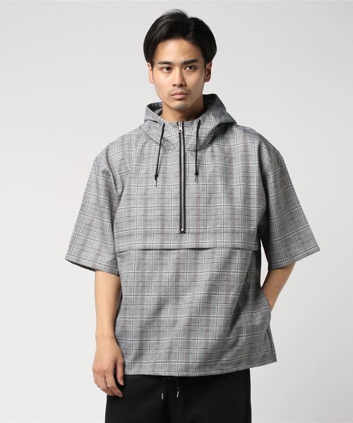 おしゃれスタ(オシャレスタ)の「ビッグシルエットプルオーバーアノラックシャツ(IR)(シャツ/ブラウス・メンズ・ブラック/グレー/その他/その他1・M/L/XL)」の16枚目の写真