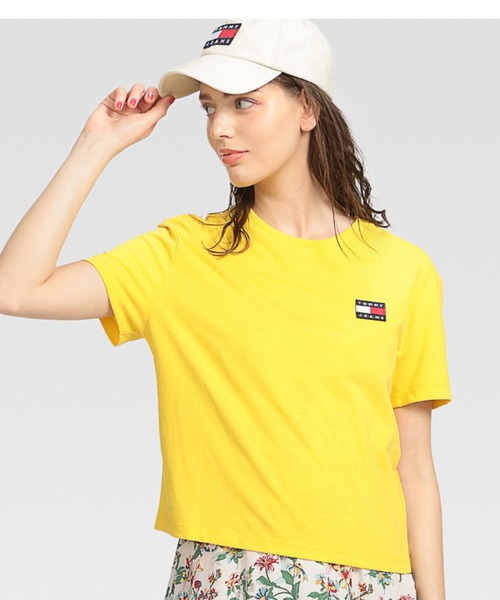 tommy jeans(トミー ジーンズ)の「オーバーサイズ バッジ Tシャツ(Tシャツ/カットソー・レディース・ホワイト/ブラック/ネイビー/レッド/ピンク/グレー/レッド系その他/ピンク系その他/ライトブルー/イエロー/オレンジ/ブラック系その他/イエロー系その他/コーラルピンク/ホワイト系その他/ピンク系その他2/グレー系その他・SMALL/MEDIUM/LARGE/X-SMALL)」の10枚目の写真