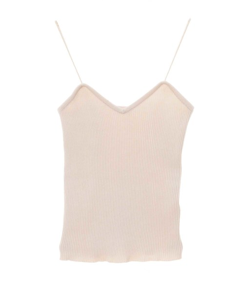 fifth(フィフス)の「リブニットストリングキャミソール(キャミソール・レディース・グレー/アイボリー/モカ・MEDIUM)」の6枚目の写真