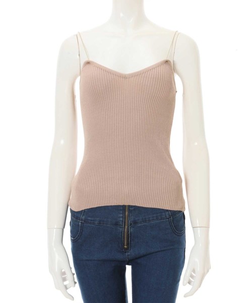 fifth(フィフス)の「リブニットストリングキャミソール(キャミソール・レディース・グレー/アイボリー/モカ・MEDIUM)」の7枚目の写真