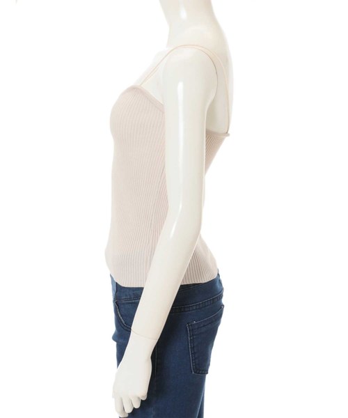 fifth(フィフス)の「リブニットストリングキャミソール(キャミソール・レディース・グレー/アイボリー/モカ・MEDIUM)」の8枚目の写真