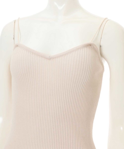 fifth(フィフス)の「リブニットストリングキャミソール(キャミソール・レディース・グレー/アイボリー/モカ・MEDIUM)」の10枚目の写真