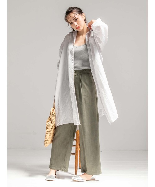 fifth(フィフス)の「リブニットストリングキャミソール(キャミソール・レディース・グレー/アイボリー/モカ・MEDIUM)」の20枚目の写真