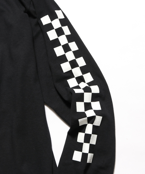 VANS(バンズ)の「VANS/ヴァンズ Checker L/S T-Shirt(Tシャツ/カットソー・メンズ・ホワイト/ブラック/ネイビー・M/L/XL/S)」の8枚目の写真