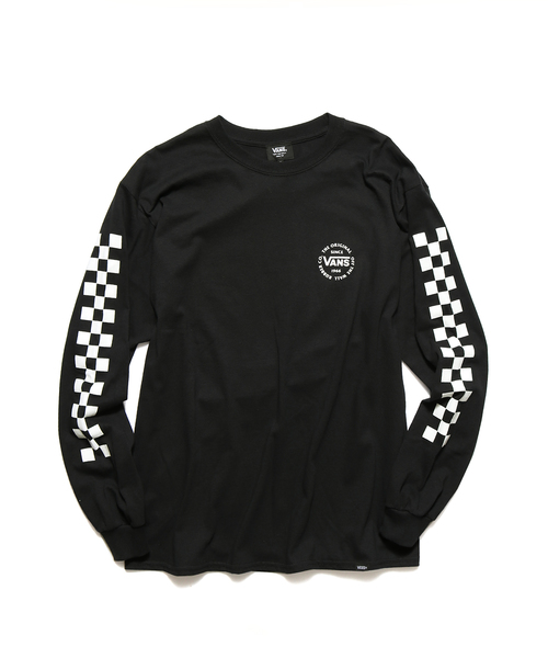 VANS(バンズ)の「VANS/ヴァンズ Checker L/S T-Shirt(Tシャツ/カットソー・メンズ・ホワイト/ブラック/ネイビー・M/L/XL/S)」の12枚目の写真