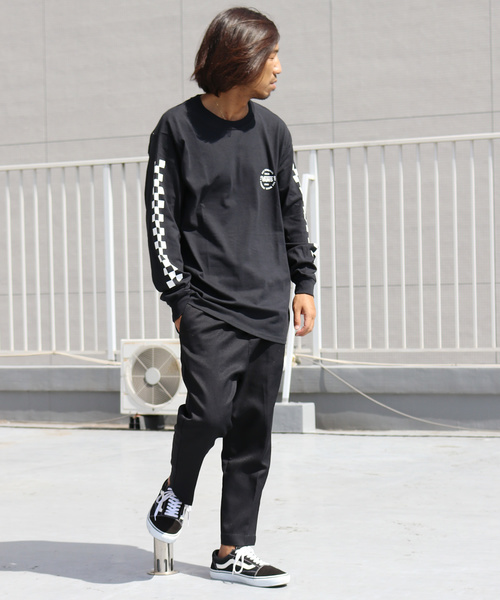 VANS(バンズ)の「VANS/ヴァンズ Checker L/S T-Shirt(Tシャツ/カットソー・メンズ・ホワイト/ブラック/ネイビー・M/L/XL/S)」の16枚目の写真