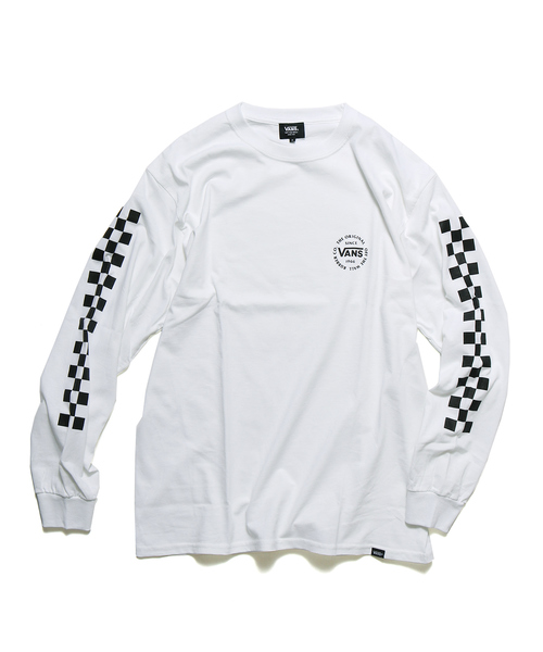 VANS(バンズ)の「VANS/ヴァンズ Checker L/S T-Shirt(Tシャツ/カットソー・メンズ・ホワイト/ブラック/ネイビー・M/L/XL/S)」の17枚目の写真