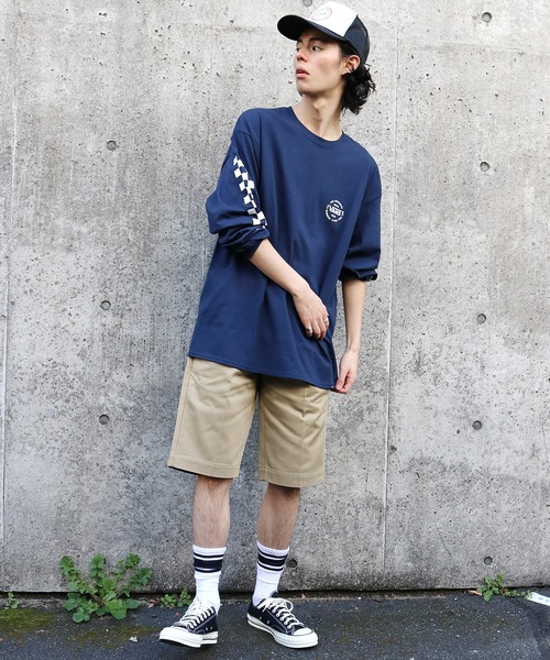 VANS(バンズ)の「VANS/ヴァンズ Checker L/S T-Shirt(Tシャツ/カットソー・メンズ・ホワイト/ブラック/ネイビー・M/L/XL/S)」の21枚目の写真