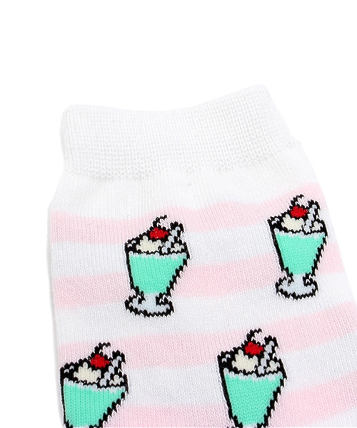 WEGO（ウィゴー）の「WEGO/クリームソーダソックス（ソックス/靴下・レディース・その他1・FREE）」の2枚目の写真