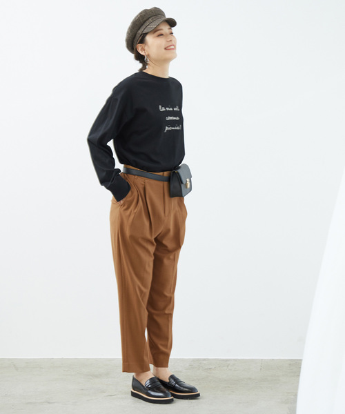ROPE' PICNIC(ロペピクニック)の「コクーンシルエットパンツ(その他パンツ・レディース・ブラック/ベージュ/キャメル・40/38/36)」の14枚目の写真
