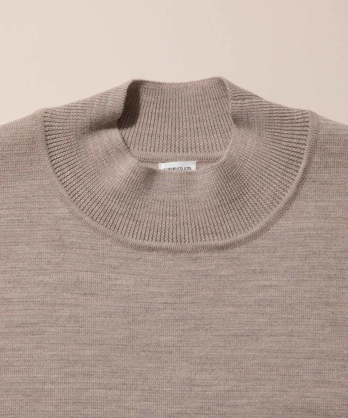 ADAM ET ROPE'(アダムエロペ)の「【フクエー】モックネックニット(ニット/セーター・メンズ・ベージュ/ブラウン・S/M/L)」の4枚目の写真