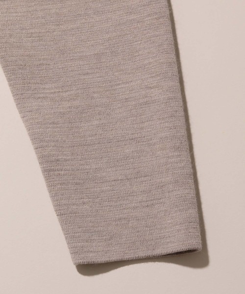 ADAM ET ROPE'(アダムエロペ)の「【フクエー】モックネックニット(ニット/セーター・メンズ・ベージュ/ブラウン・S/M/L)」の6枚目の写真