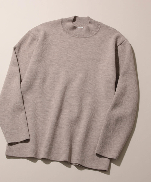 ADAM ET ROPE'(アダムエロペ)の「【フクエー】モックネックニット(ニット/セーター・メンズ・ベージュ/ブラウン・S/M/L)」の10枚目の写真