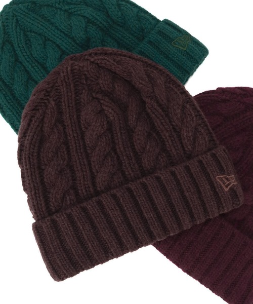 NEW ERA（ニューエラ）の「ニューエラ ニット帽 カフ WOOL BLEND LOW GAUGE NEW ERA（ニットキャップ/ビーニー・メンズ・ブラック/ベージュ/ネイビー/アイボリー/レッド系その他/チャコール/ピンク系その他/ブルー/グレー/ダークグリーン/ブラウン/ネイビー系/ブラウン系/プラム/グリーン/ダークグレー/ライトブルー/グレー系その他・FREE）」の8枚目の写真