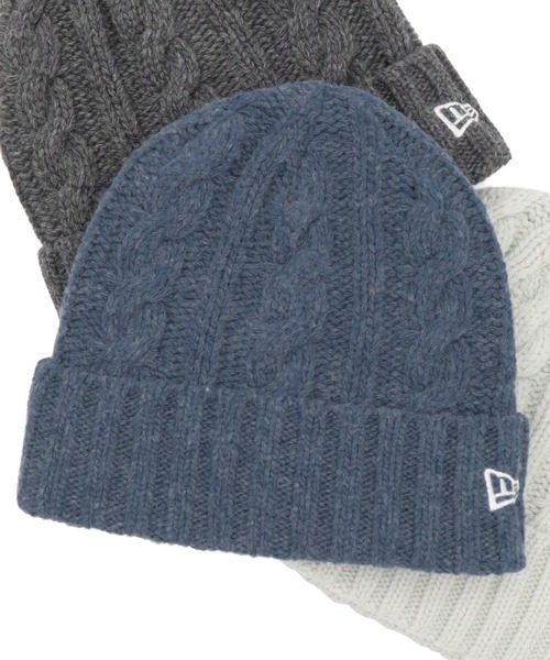 NEW ERA（ニューエラ）の「ニューエラ ニット帽 カフ WOOL BLEND LOW GAUGE NEW ERA（ニットキャップ/ビーニー・メンズ・ブラック/ベージュ/ネイビー/アイボリー/レッド系その他/チャコール/ピンク系その他/ブルー/グレー/ダークグリーン/ブラウン/ネイビー系/ブラウン系/プラム/グリーン/ダークグレー/ライトブルー/グレー系その他・FREE）」の5枚目の写真
