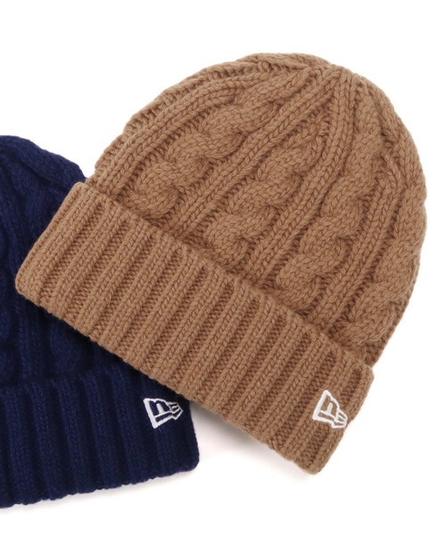 NEW ERA（ニューエラ）の「ニューエラ ニット帽 カフ WOOL BLEND LOW GAUGE NEW ERA（ニットキャップ/ビーニー・メンズ・ブラック/ベージュ/ネイビー/アイボリー/レッド系その他/チャコール/ピンク系その他/ブルー/グレー/ダークグリーン/ブラウン/ネイビー系/ブラウン系/プラム/グリーン/ダークグレー/ライトブルー/グレー系その他・FREE）」の7枚目の写真