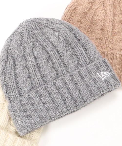 NEW ERA（ニューエラ）の「ニューエラ ニット帽 カフ WOOL BLEND LOW GAUGE NEW ERA（ニットキャップ/ビーニー・メンズ・ブラック/ベージュ/ネイビー/アイボリー/レッド系その他/チャコール/ピンク系その他/ブルー/グレー/ダークグリーン/ブラウン/ネイビー系/ブラウン系/プラム/グリーン/ダークグレー/ライトブルー/グレー系その他・FREE）」の3枚目の写真