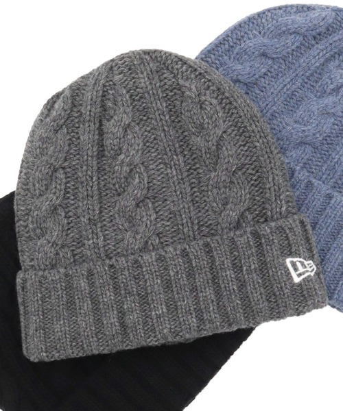 NEW ERA（ニューエラ）の「ニューエラ ニット帽 カフ WOOL BLEND LOW GAUGE NEW ERA（ニットキャップ/ビーニー・メンズ・ブラック/ベージュ/ネイビー/アイボリー/レッド系その他/チャコール/ピンク系その他/ブルー/グレー/ダークグリーン/ブラウン/ネイビー系/ブラウン系/プラム/グリーン/ダークグレー/ライトブルー/グレー系その他・FREE）」の4枚目の写真