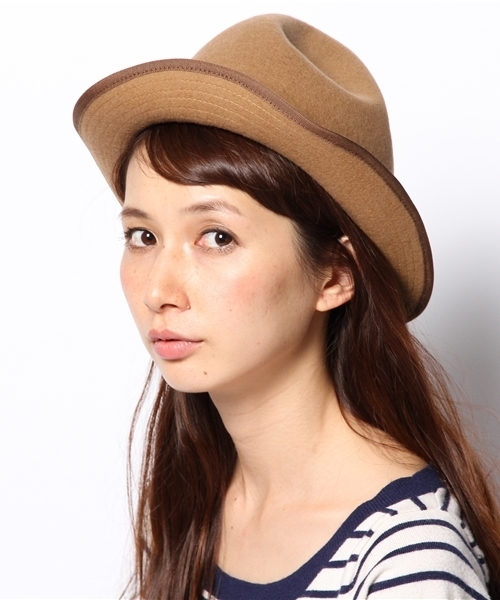 Ray BEAMS(レイビームス)の「RETTER / Felt HAT(ハット・レディース・ブラック系その他/ベージュ・ONE SIZE)」の2枚目の写真