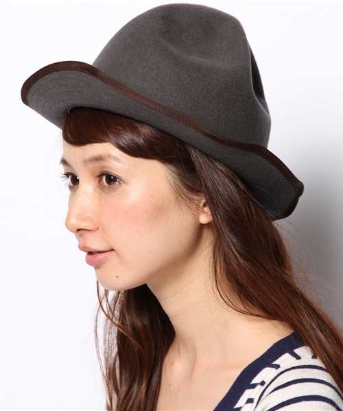 Ray BEAMS(レイビームス)の「RETTER / Felt HAT(ハット・レディース・ブラック系その他/ベージュ・ONE SIZE)」の1枚目の写真