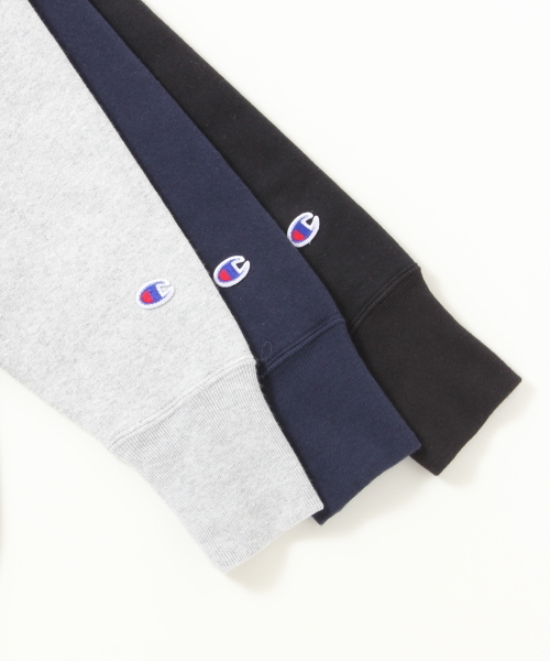 Champion（チャンピオン）の「◎CHAMPION×BEAMS / 別注 リバースウィーブ クルースウェット（スウェット・メンズ・ブラック/グレー/ダークネイビー・LARGE/SMALL/MEDIUM）」の11枚目の写真