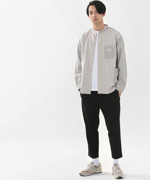 SMITH'S（スミス）の「SMITH'S別注バンドカラー長袖シャツ