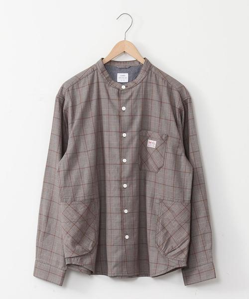 SMITH'S（スミス）の「SMITH'S別注バンドカラー長袖シャツ#（シャツ/ブラウス・メンズ・ホワイト/ベージュ・LARGE/SMALL/MEDIUM/X-LARGE）」の12枚目の写真