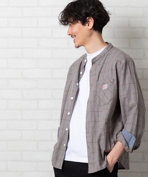 SMITH'S（スミス）の「SMITH'S別注バンドカラー長袖シャツ#（シャツ/ブラウス・メンズ・ホワイト/ベージュ・LARGE/SMALL/MEDIUM/X-LARGE）」の11枚目の写真