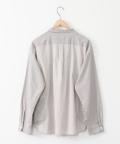 SMITH'S（スミス）の「SMITH'S別注バンドカラー長袖シャツ#（シャツ/ブラウス・メンズ・ホワイト/ベージュ・LARGE/SMALL/MEDIUM/X-LARGE）」の14枚目の写真