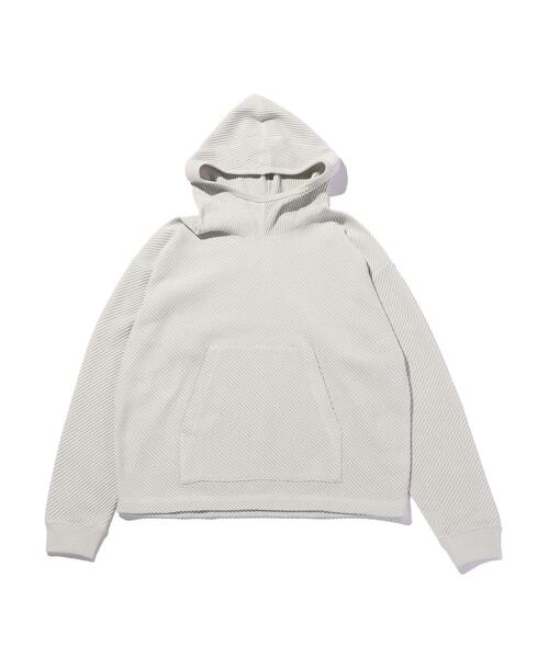 MONKEY TIME(モンキータイム)の「<monkey time> BIAS WAFFLE PULL OVER HOODIE/パーカー(パーカー・メンズ・ライトグレー/ブラック・X-LARGE/LARGE/MEDIUM/SMALL)」の2枚目の写真