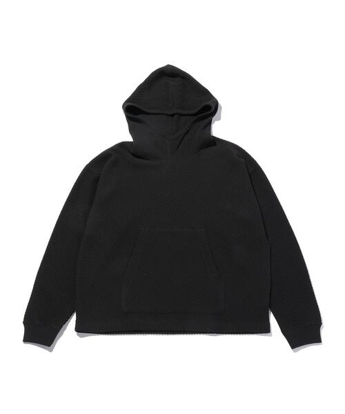 MONKEY TIME(モンキータイム)の「<monkey time> BIAS WAFFLE PULL OVER HOODIE/パーカー(パーカー・メンズ・ライトグレー/ブラック・X-LARGE/LARGE/MEDIUM/SMALL)」の1枚目の写真