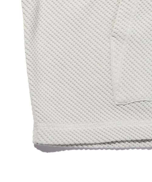 MONKEY TIME(モンキータイム)の「<monkey time> BIAS WAFFLE PULL OVER HOODIE/パーカー(パーカー・メンズ・ライトグレー/ブラック・X-LARGE/LARGE/MEDIUM/SMALL)」の6枚目の写真