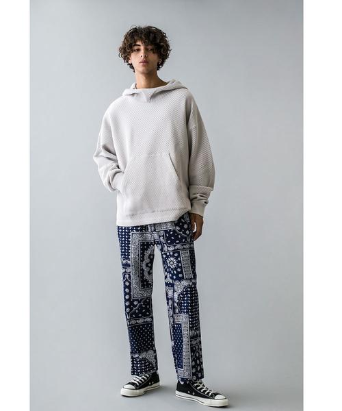 MONKEY TIME（モンキータイム）の「＜monkey time＞ BIAS WAFFLE PULL OVER HOODIE/パーカー（パーカー・メンズ・ブラック/ライトグレー・SMALL/X-LARGE/MEDIUM/LARGE）」の13枚目の写真