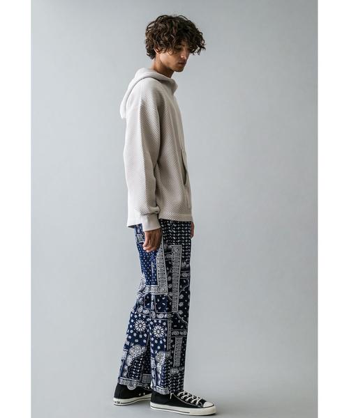 MONKEY TIME（モンキータイム）の「＜monkey time＞ BIAS WAFFLE PULL OVER HOODIE/パーカー（パーカー・メンズ・ブラック/ライトグレー・SMALL/X-LARGE/MEDIUM/LARGE）」の12枚目の写真