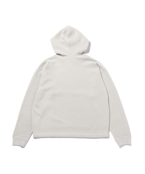 MONKEY TIME（モンキータイム）の「＜monkey time＞ BIAS WAFFLE PULL OVER HOODIE/パーカー（パーカー・メンズ・ブラック/ライトグレー・SMALL/X-LARGE/MEDIUM/LARGE）」の9枚目の写真