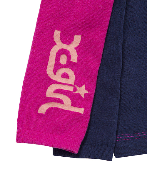X-girl Stages(エックスガールステージス)の「POP LEGGINGS(レギンス/スパッツ・キッズ・アッシュ/イエロー/ネイビー・LARGE/MEDIUM)」の5枚目の写真