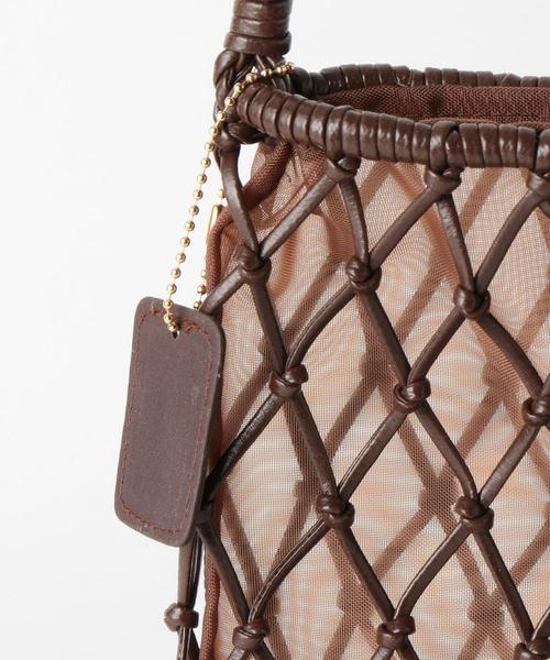 BEAUTY&YOUTH UNITED ARROWS（ビューティーアンドユースユナイテッドアローズ）の「BY チュールインメッシュショルダーバッグ ο（ショルダーバッグ・レディース・ホワイト/ダークブラウン・FREE）」の8枚目の写真