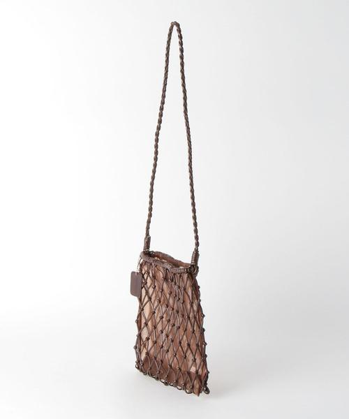 BEAUTY&YOUTH UNITED ARROWS（ビューティーアンドユースユナイテッドアローズ）の「BY チュールインメッシュショルダーバッグ ο（ショルダーバッグ・レディース・ホワイト/ダークブラウン・FREE）」の7枚目の写真