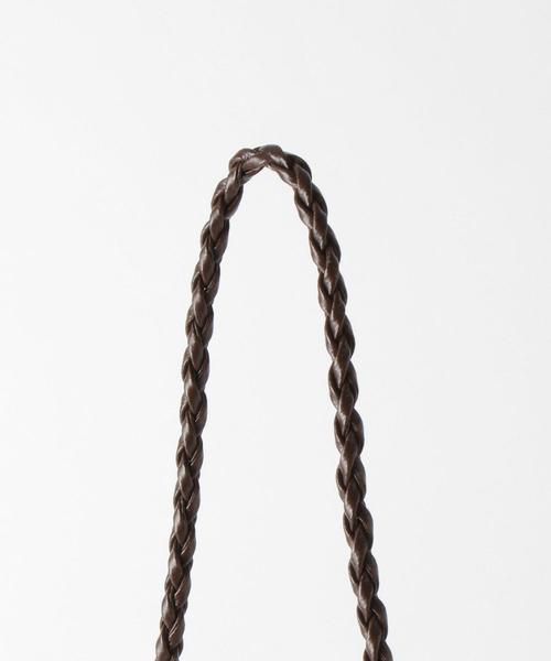 BEAUTY&YOUTH UNITED ARROWS（ビューティーアンドユースユナイテッドアローズ）の「BY チュールインメッシュショルダーバッグ ο（ショルダーバッグ・レディース・ホワイト/ダークブラウン・FREE）」の4枚目の写真