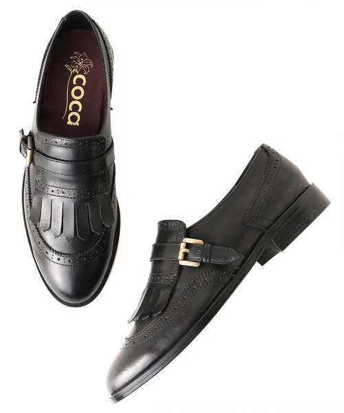 coca（ANDEX shoes product）（コカ）の「coca /コカ キルトローファー ドレスシューズ 419034（ドレスシューズ・レディース・ブラック/ダークブラウン・23.0cm/24.0cm/23.5cm/22.5cm/24.5cm/22.0cm）」の2枚目の写真